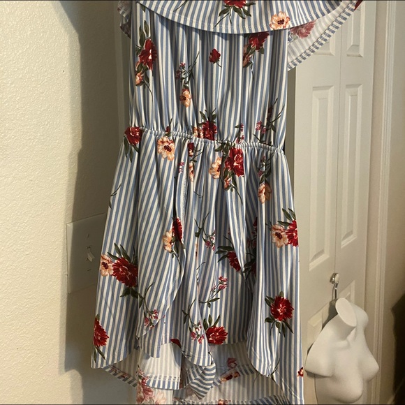 No Commitment stripe & floral romper - Picture 4 of 4